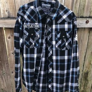 AfflictionShirt By Buckle Plaid Pattern